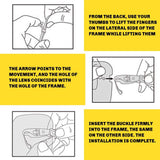 NEW! Safety Face Shields with Glasses Frame