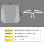 NEW! Safety Face Shields with Glasses Frame
